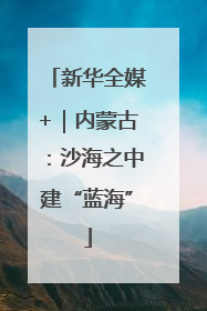 新华全媒+｜内蒙古：沙海之中建“蓝海”